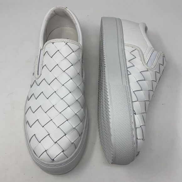 MARC FISHER Calla Woven Leather Slip-On Sneaker - Picture 7 of 13